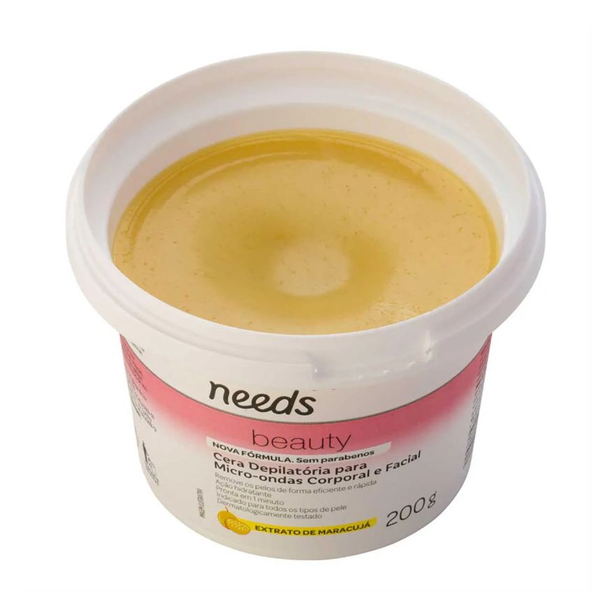 Needs Cera Depilatória de Microondas Beauty Maracujá 200g