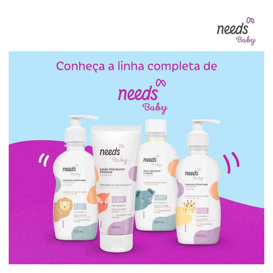 Needs Hidratante Corporal Infantil Baby Lavanda 200ml