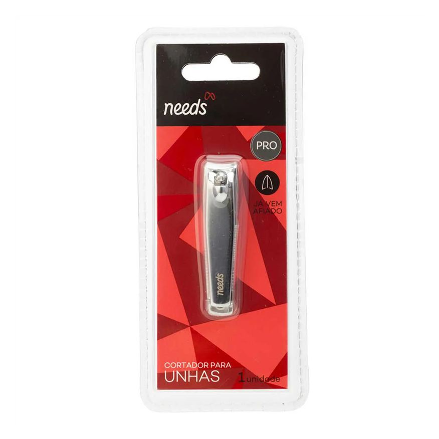 Needs Kit Manicure Cortador de Unha PRO Médio + Alicate de Cutícula + Lixa de Unha Canário