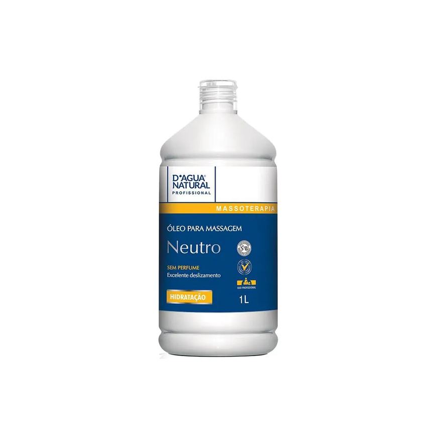 D'Agua Natural ÓLEO PARA MASSAGEM CORPORAL D’áGUA NATURAL NEUTRO – 1000ml