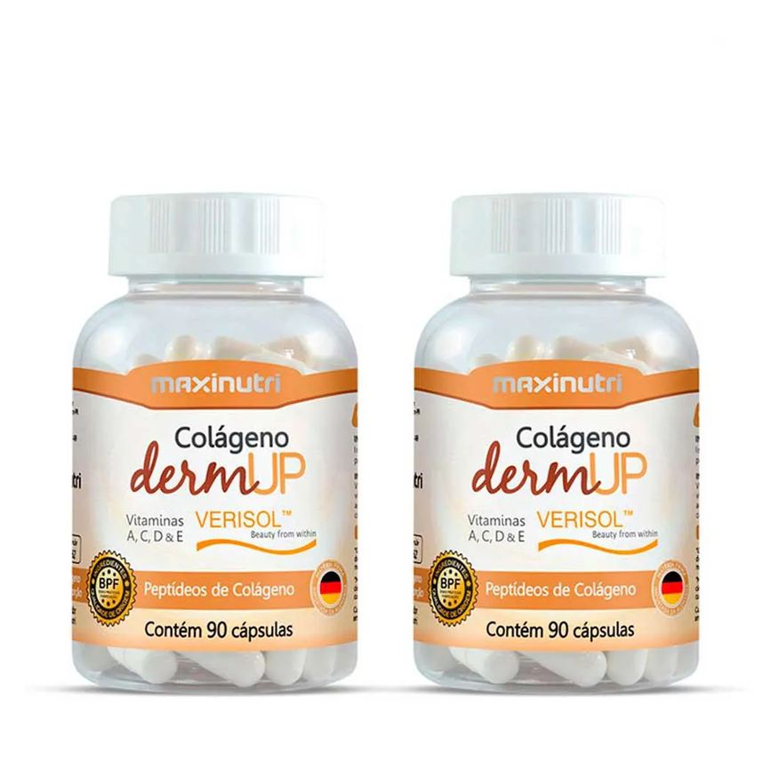 Maxinutri Kit 2 Colágeno Dermup Verisol Vitaminas A-c-d-e 90 cápsulas