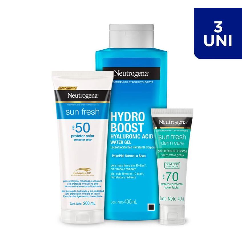 Neutrogena Kit Proteção Solar e Hidratação Corporal para Pele Oleosa