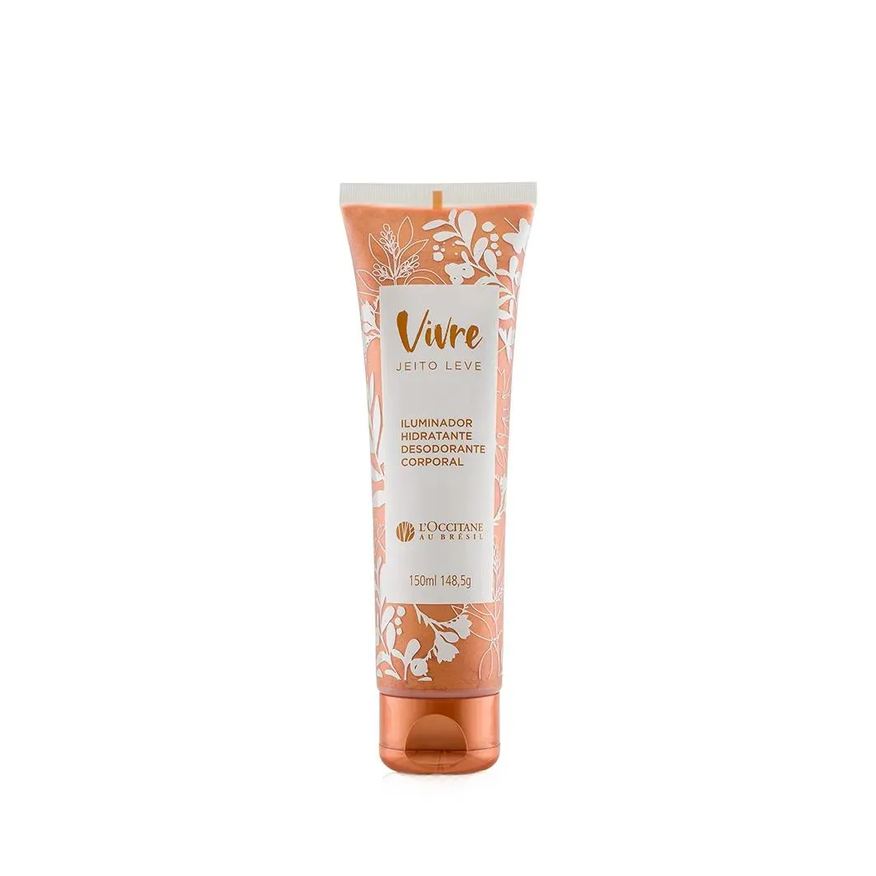 L'occitane Au Brésil Vivre Jeito Leve Iluminador Hidratante Desodorante Corporal 150ml