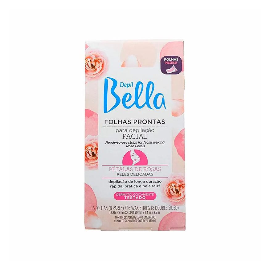 Prontas Folhas para Depilação Facial Depil Bella Pétalas 16fls