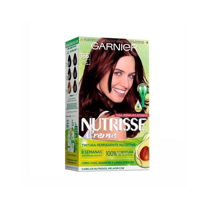 Nutrisse Tintura 366 Castanho Escuro Avermelhado Intenso