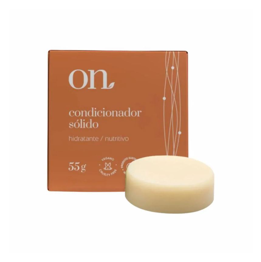 On Kit 3x: Condicionador em Barra Sólido Hidratante/nutritivo Natural 55g