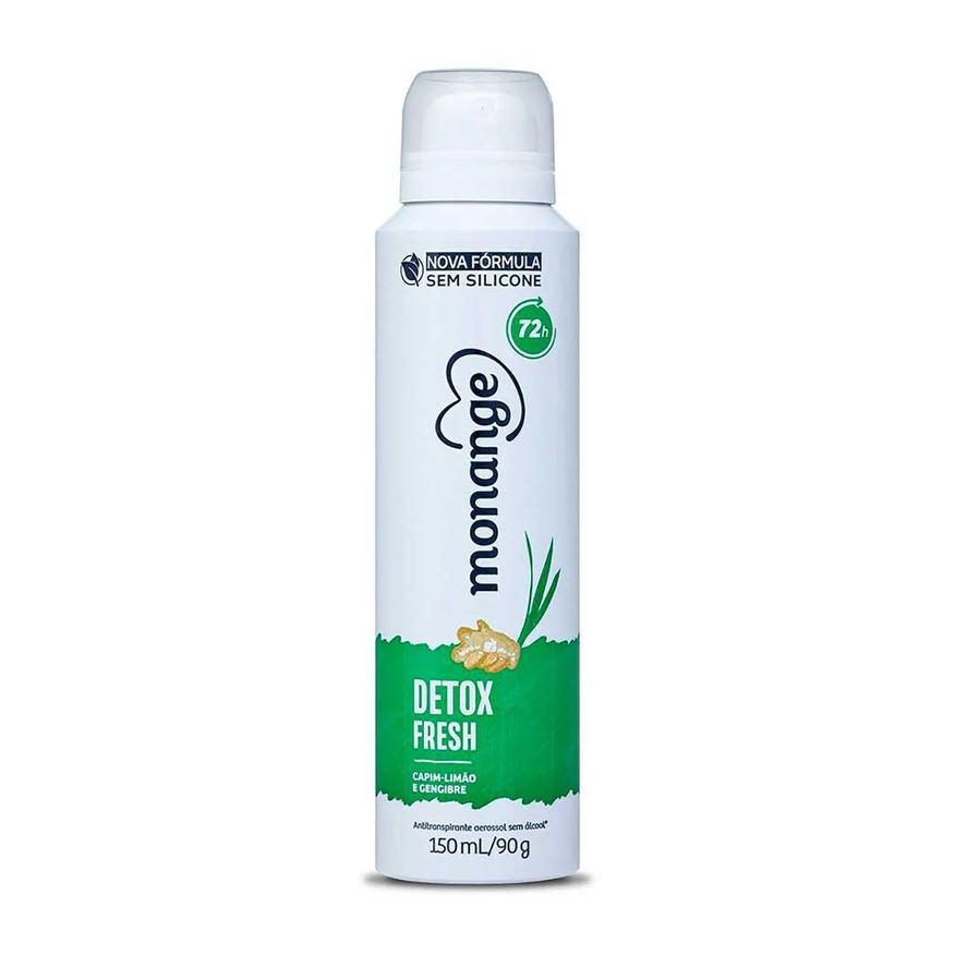 Monange Desodorante Antitranspirante Aerosol Detox Fresh Feminino 48h 150ml