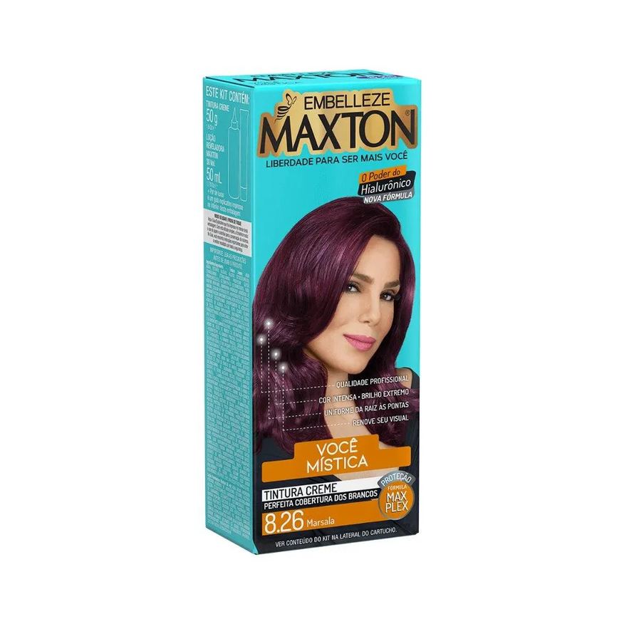 Maxton Tintura 8.26 Vermelho Marsala