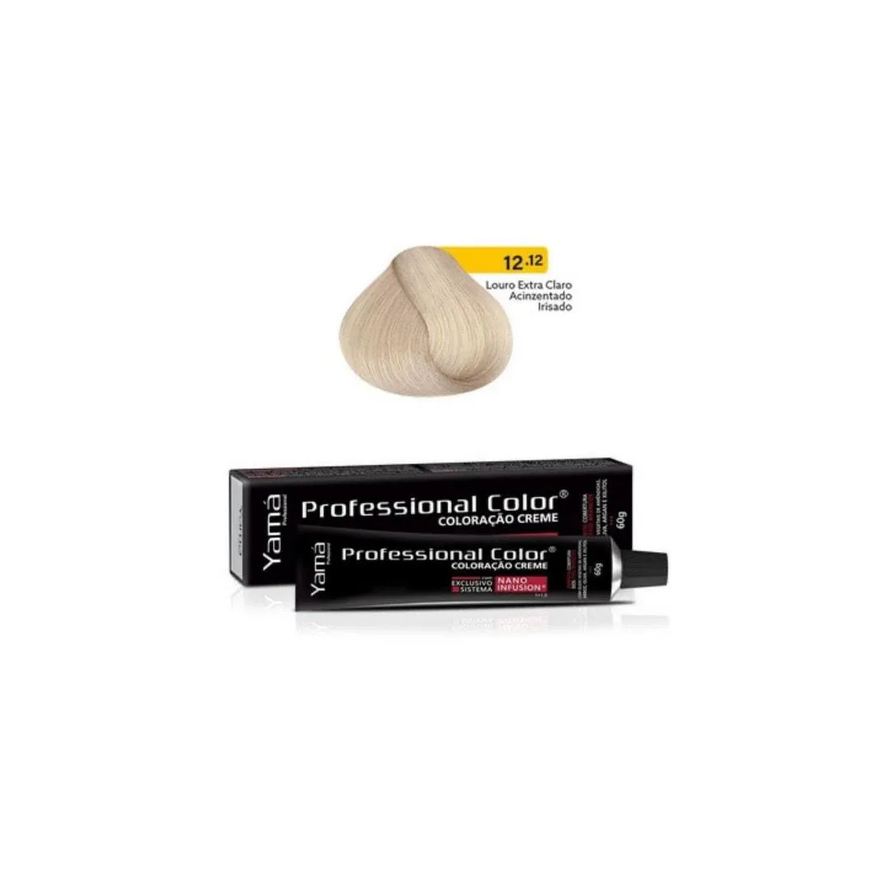 Yamá Tintura Yama Nano Infusion 12.12 Louro Extra Claro Acinzentado Irisado