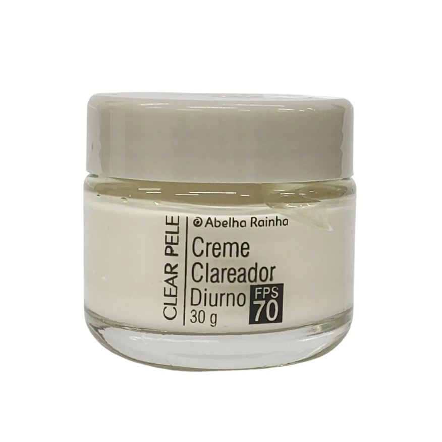 Abelha Rainha Creme Facial Clareador Diurno Fps 70 Clear Pele 30g