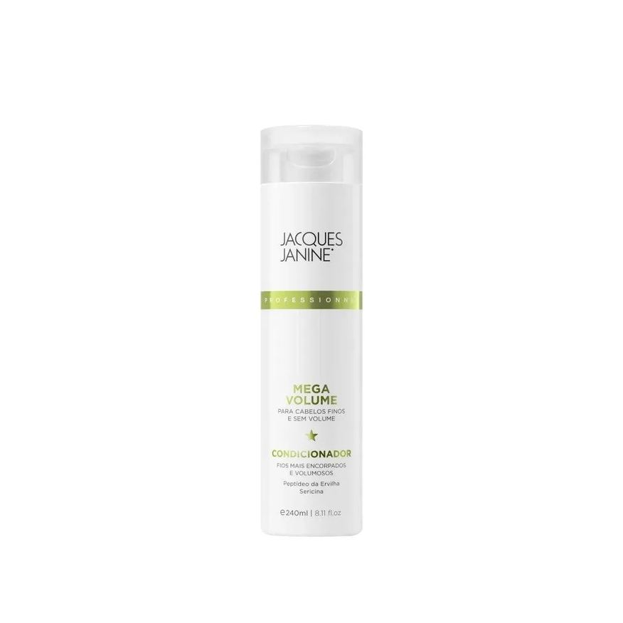 Jacques Janine Condicionador Professionnel Mega Volume Espessura da Fibra Capilar 240ml