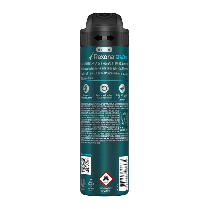 Rexona Desodorante Antitranspirante Aerosol Men Xtracool 72h 150ml