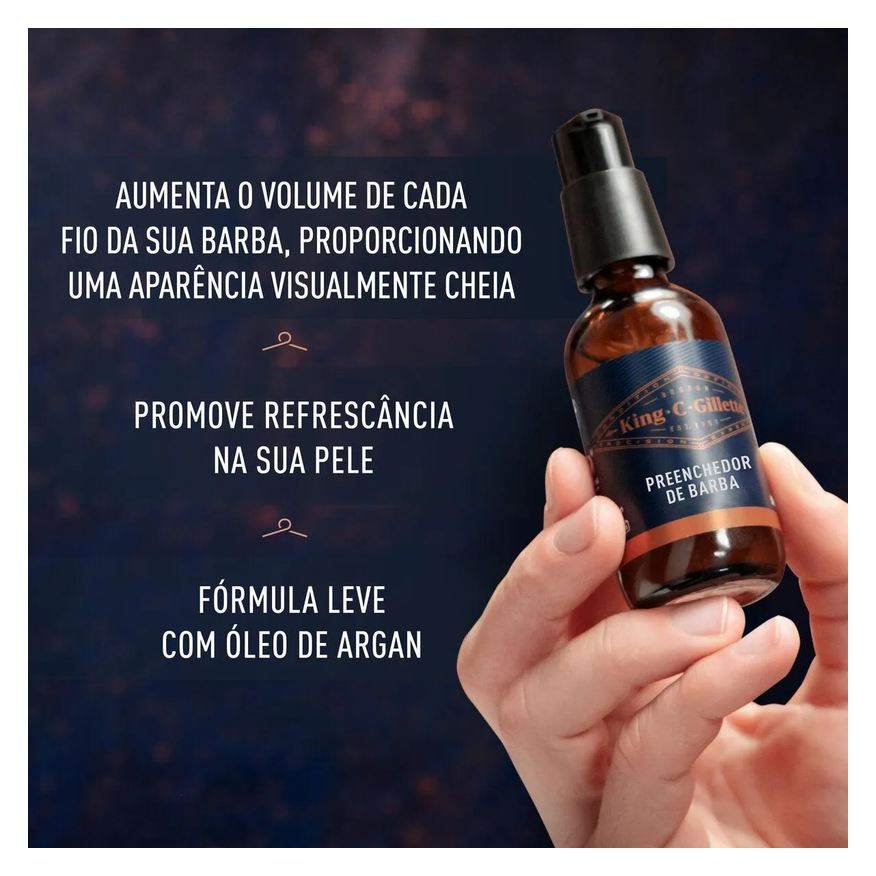 Gillette Sérum Preenchedor de Barba King C. 50ml