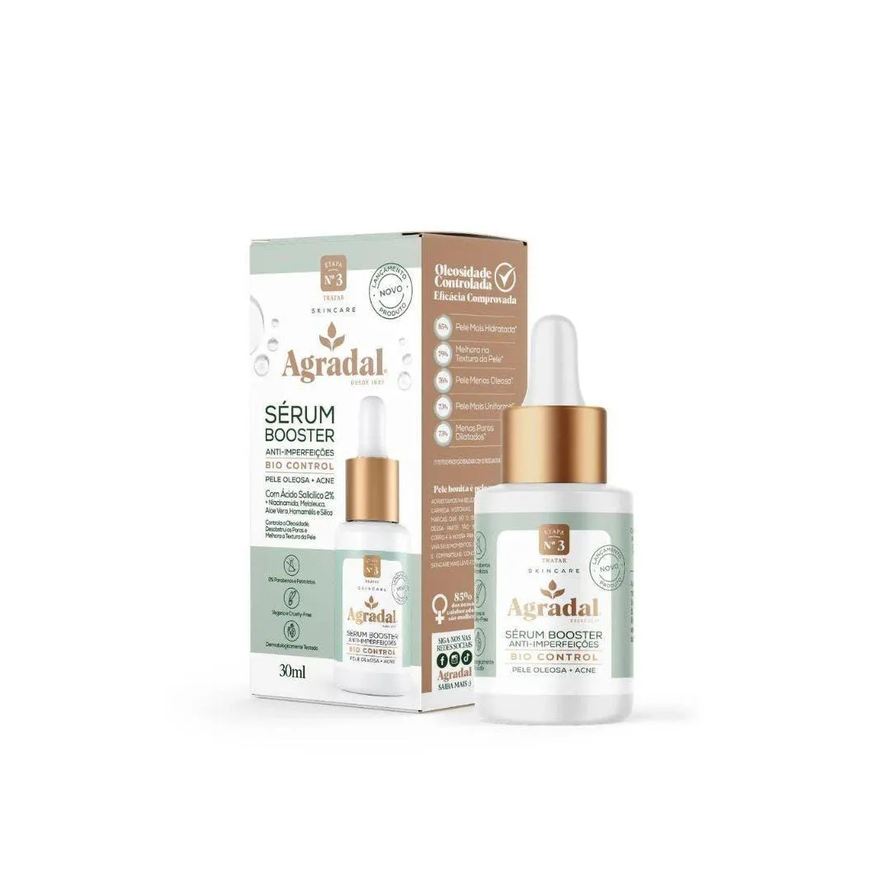 Agradal Sérum Facial Booster Antioleosidade Bio Control 30ml
