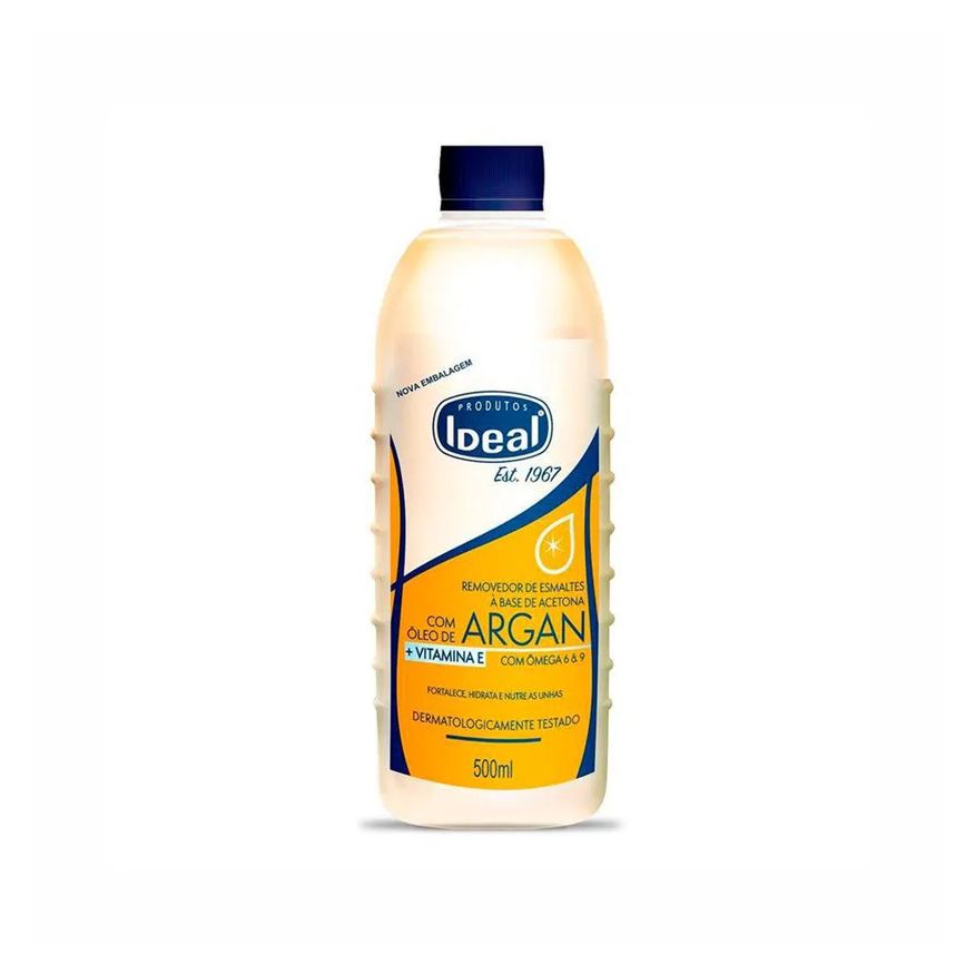 Ideal Cosméticos Removedor de Esmalte Ideal com Óleo de Argan 500ml