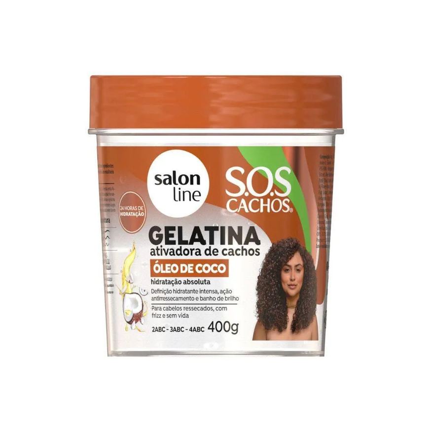 Salon Line Gelatina Sos Óleo de Coco 400g