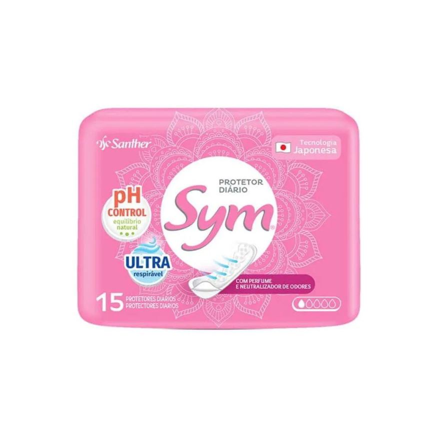 Sym Absorvente Protetor Diário sem Aba C/ Perfume C/15