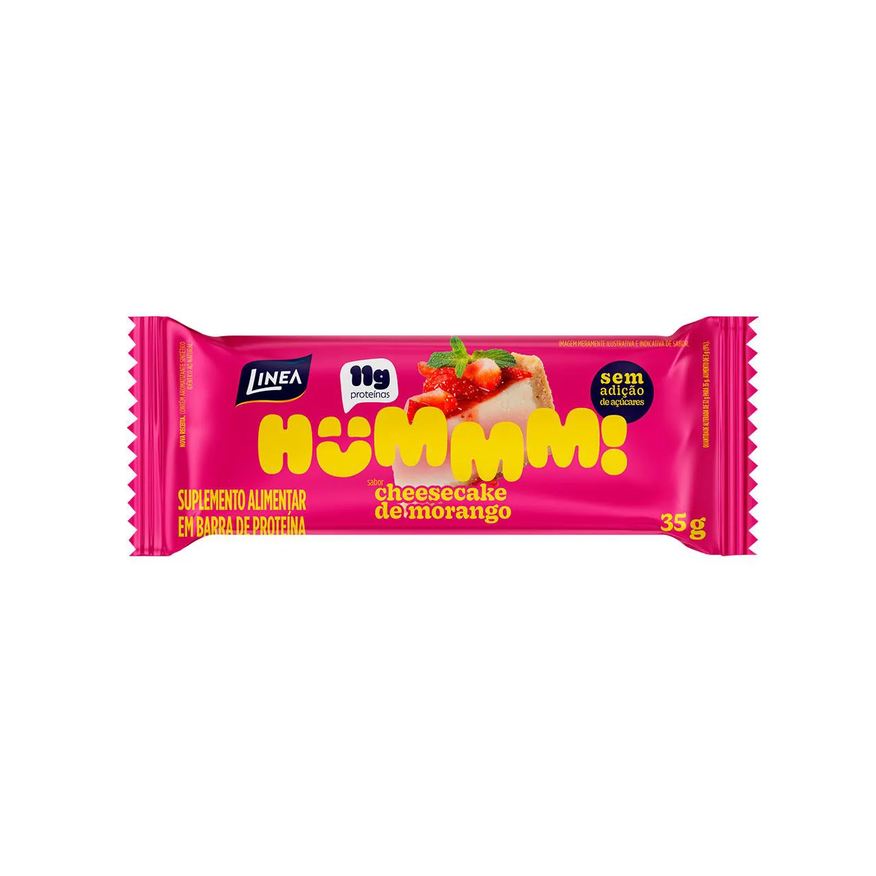 Linea Barra de Proteína Hummm Cheesecake Morango 35g