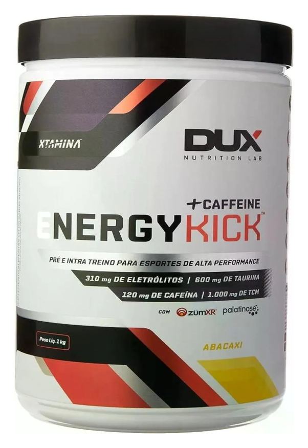 Dux Pré e Intra Treino Nutrition Energy Drink +caffeine Abacaxi 1kg