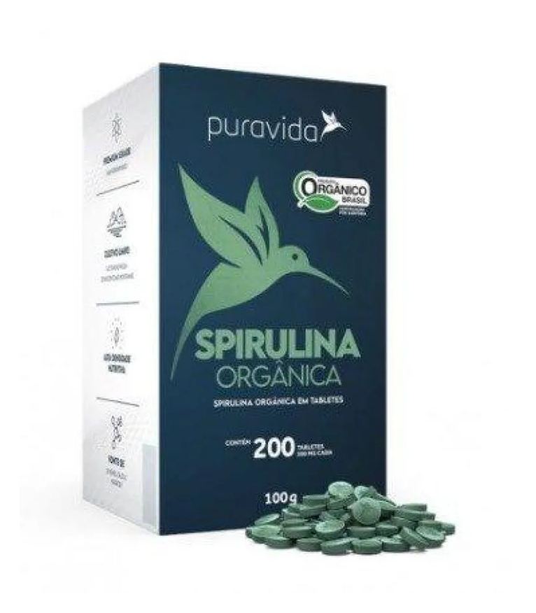 Puravida Spirulina Premium 200 Tab 500mg