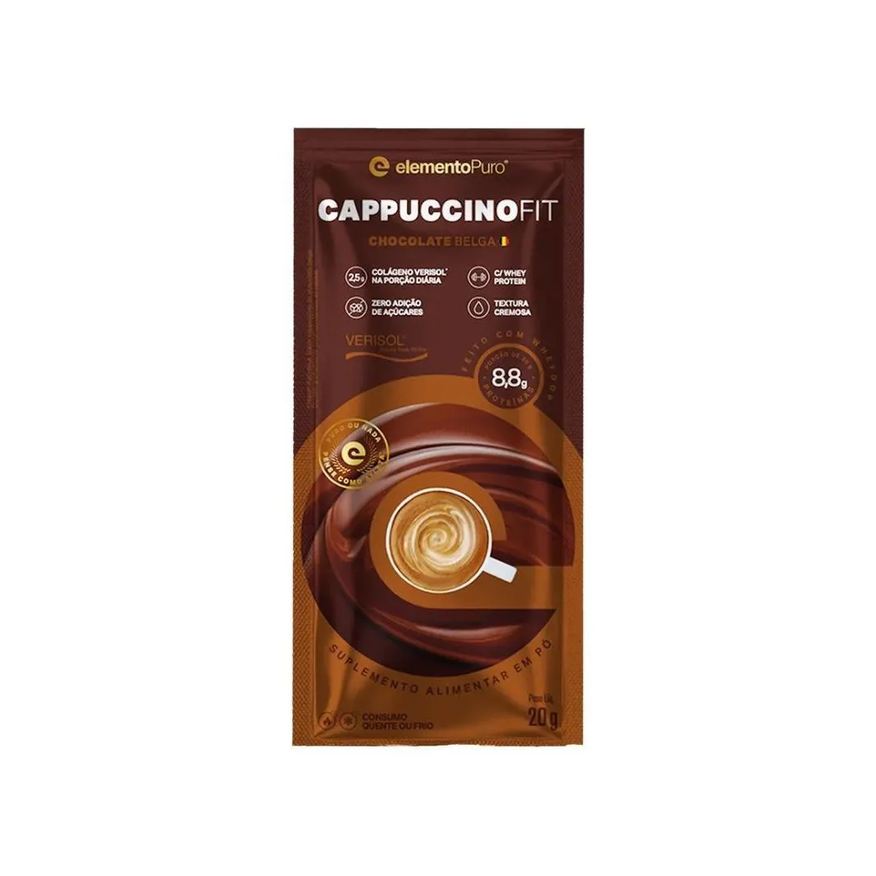 Elemento Puro Sache Cappuccinofit Chocolate Belga 20g