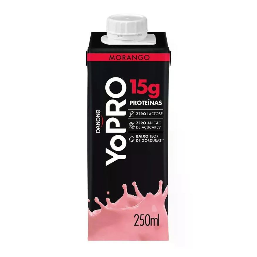 Danone Shake Proteico Yopro Proteína 15g Morango 250ml