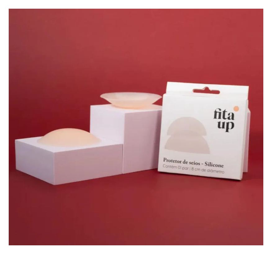 Fitaup Protetor de Mamilo de Silicone Ultra-fino Creme - Fita Up