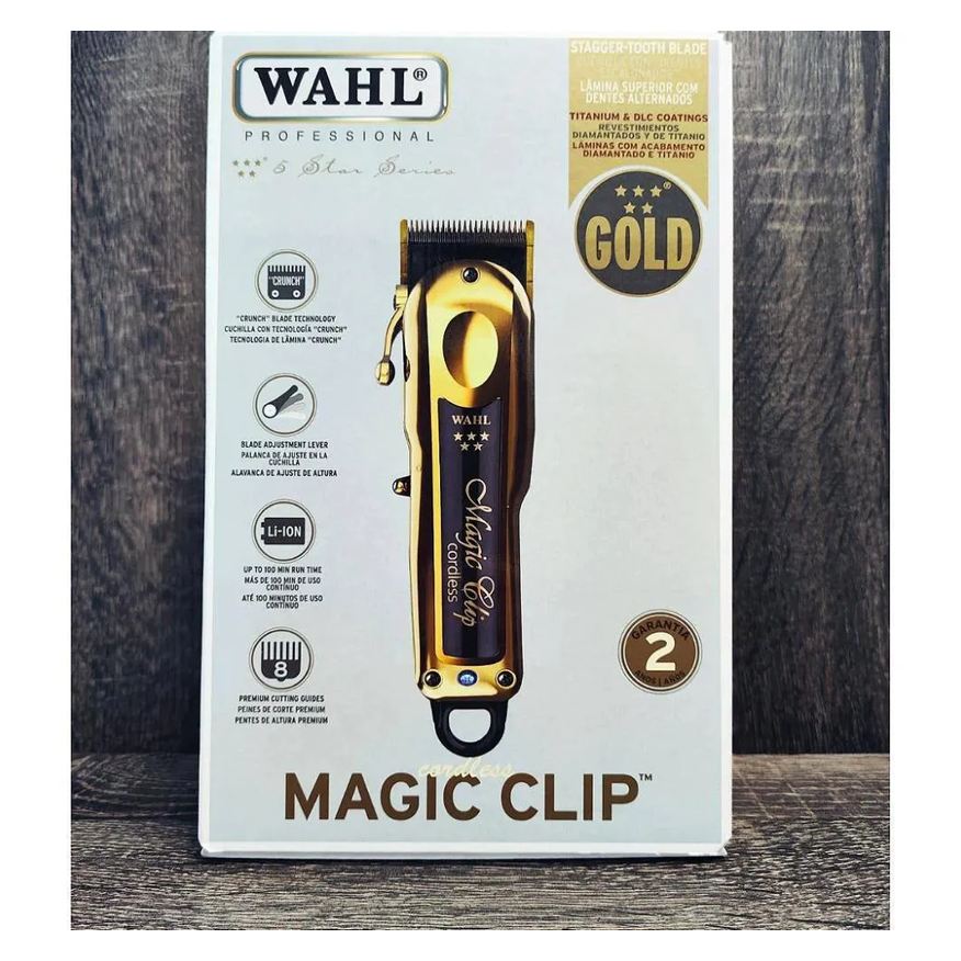 de Maquina Cortar o Cabelo Magic Clip Cordless Gold Wahl