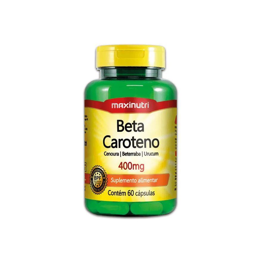 Maxinutri Beta Caroteno 400mg 60 Cápsulas