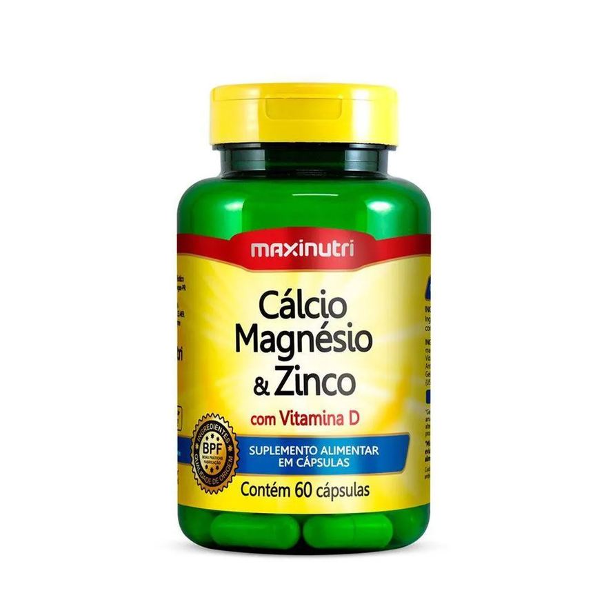 Maxinutri Cálcio Magnésio e Zinco 60cáps