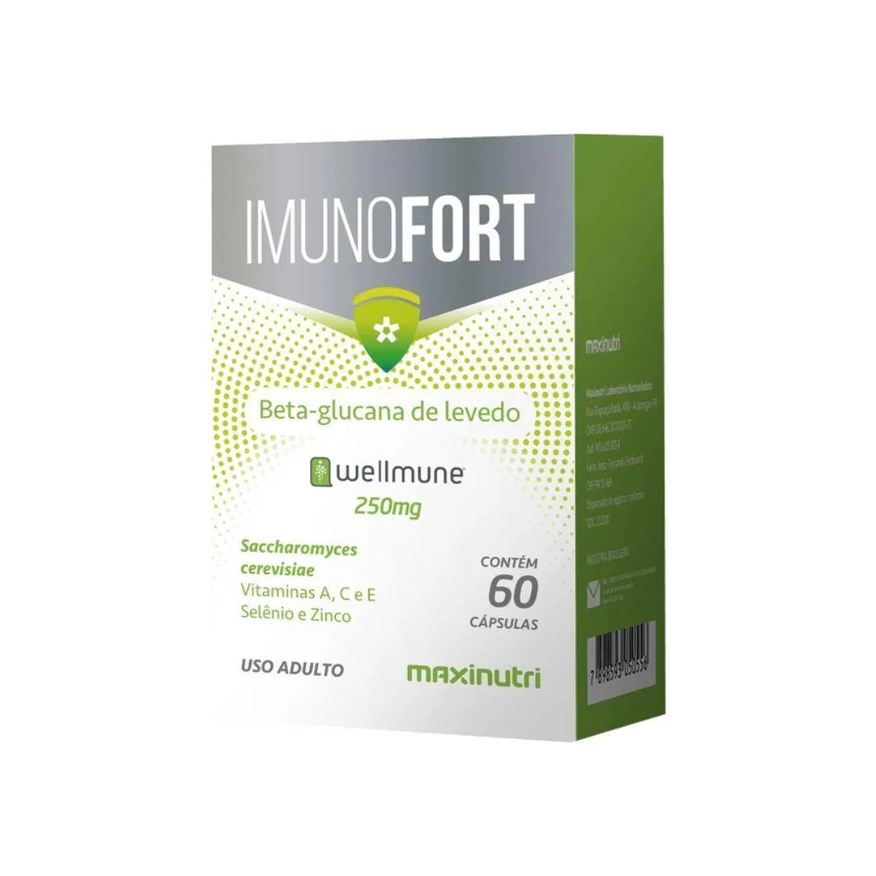 Maxinutri Imunofort Wellmune Vit 250mg 60 Cápsulas Sabor Neutro