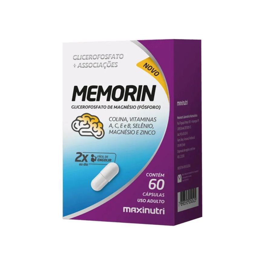 Maxinutri Memorin 60 Cápsulas Suplemento Alimentar