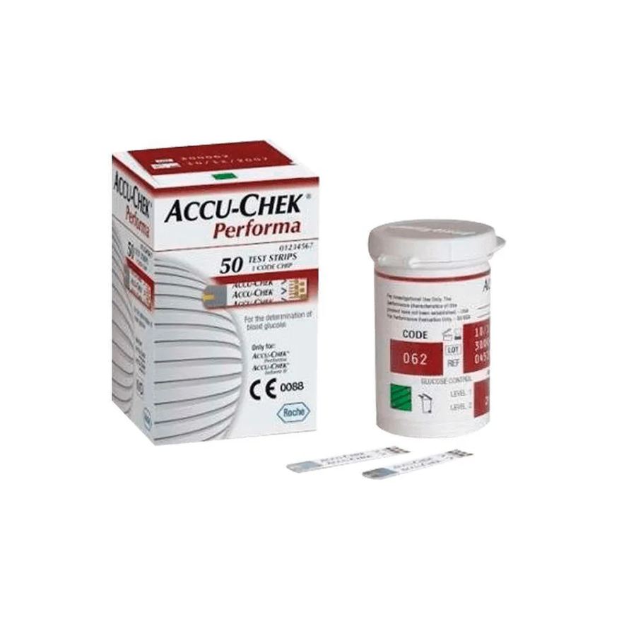 Roche Tiras Accu Chek Performa C 50 Tiras Reagentes