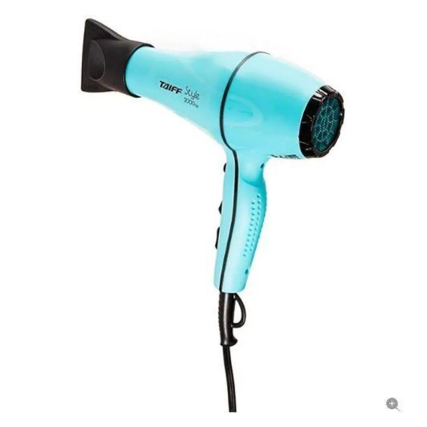 de Secador Cabelo Profissional Taiff Style Azul Tiffany 2000w 127v
