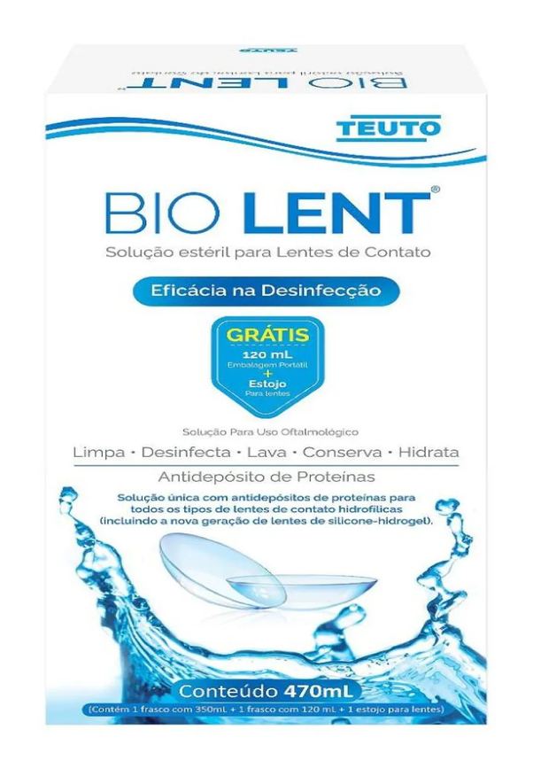 Teuto Bio Lent Soluções para Lente de Contato Kit Frasco 350ml Frasco 120ml