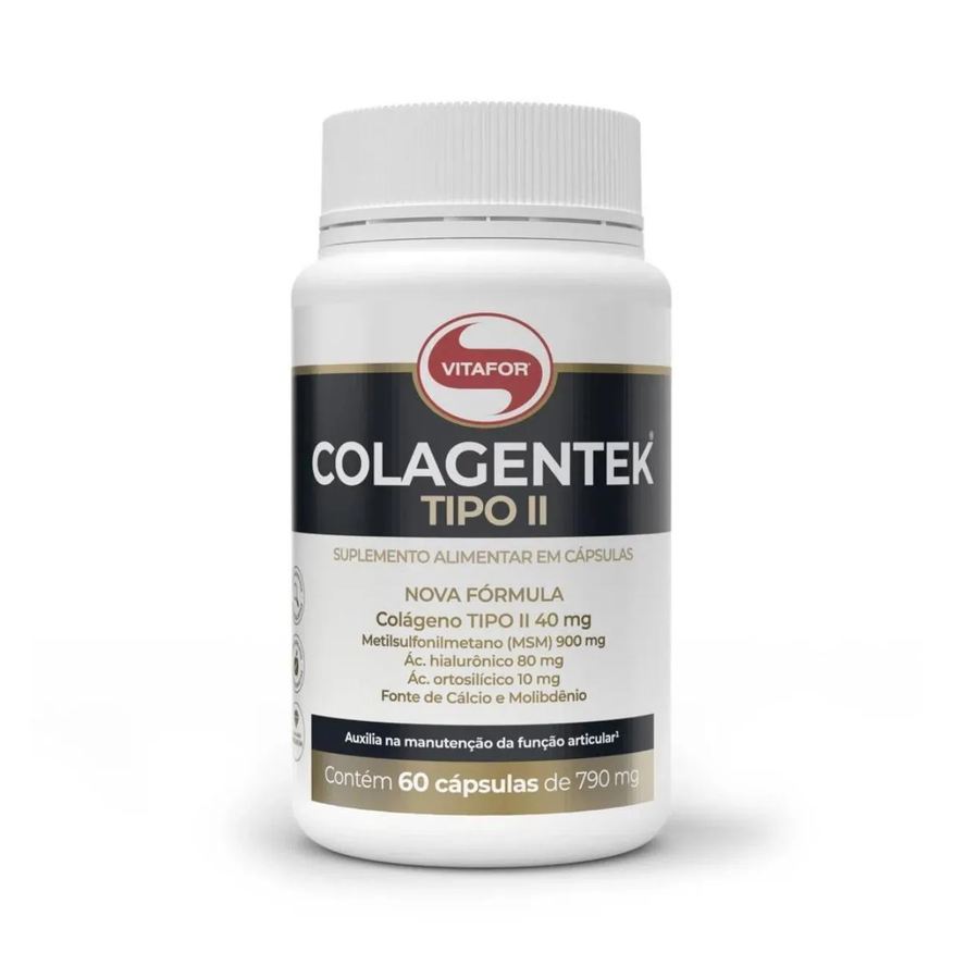 Vitafor Colagentek Colágeno Tipo 2 Ácido Hialurônico