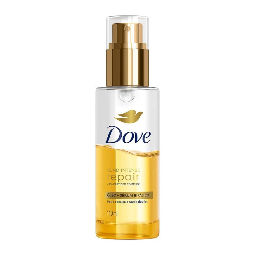Dove Kit Bond Intense Repair Shampoo Petídeo Complex + Condicionador + Máscara de Tratamento + Óleo Sérum Bifásico Finalizador