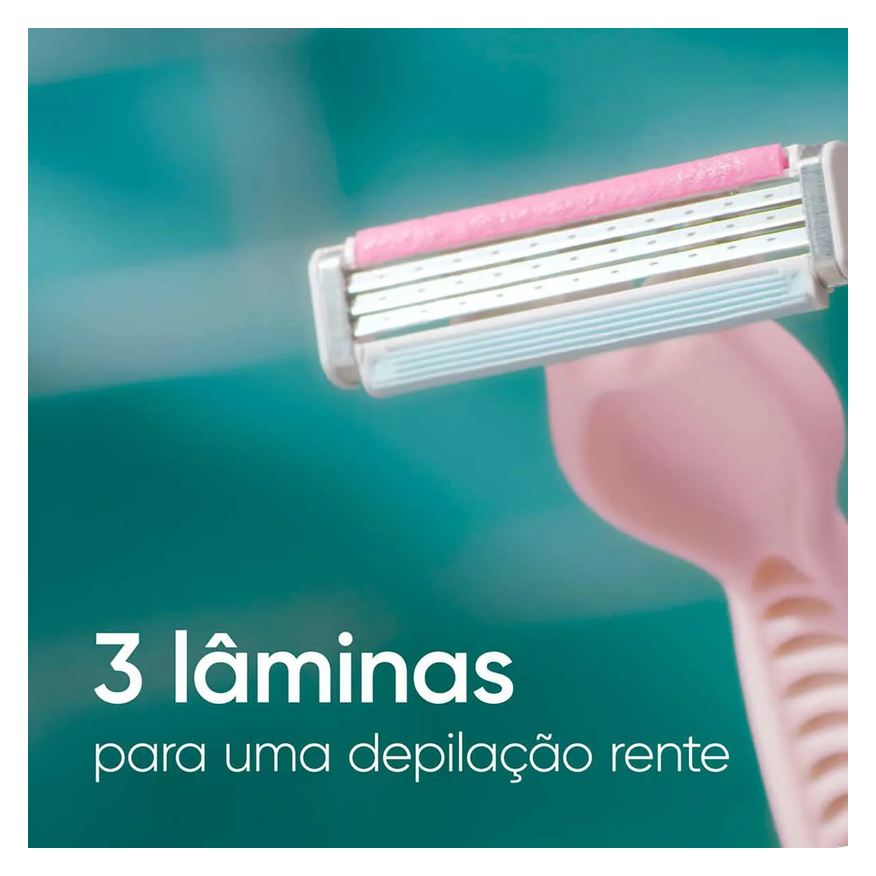 de Aparelho Depilar Descartável Gillete Venus Suave com 4 unidades
