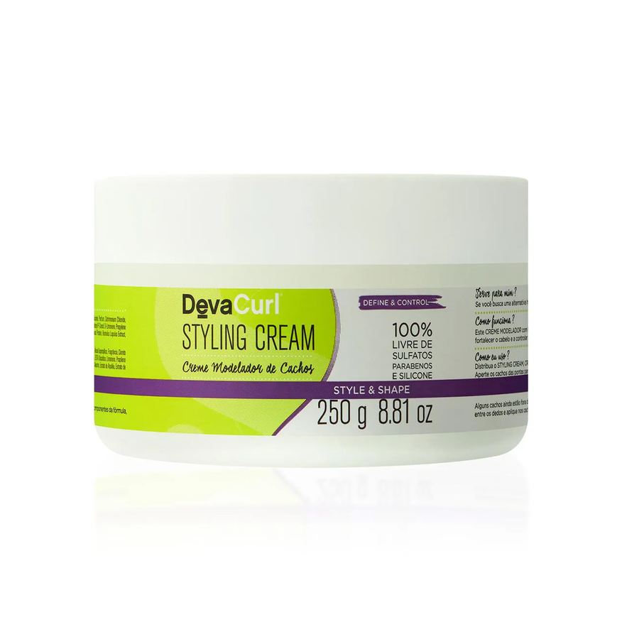 Deva Curl Creme Modelador de Cachos Cabelo Cacheado Styling Cream 250g