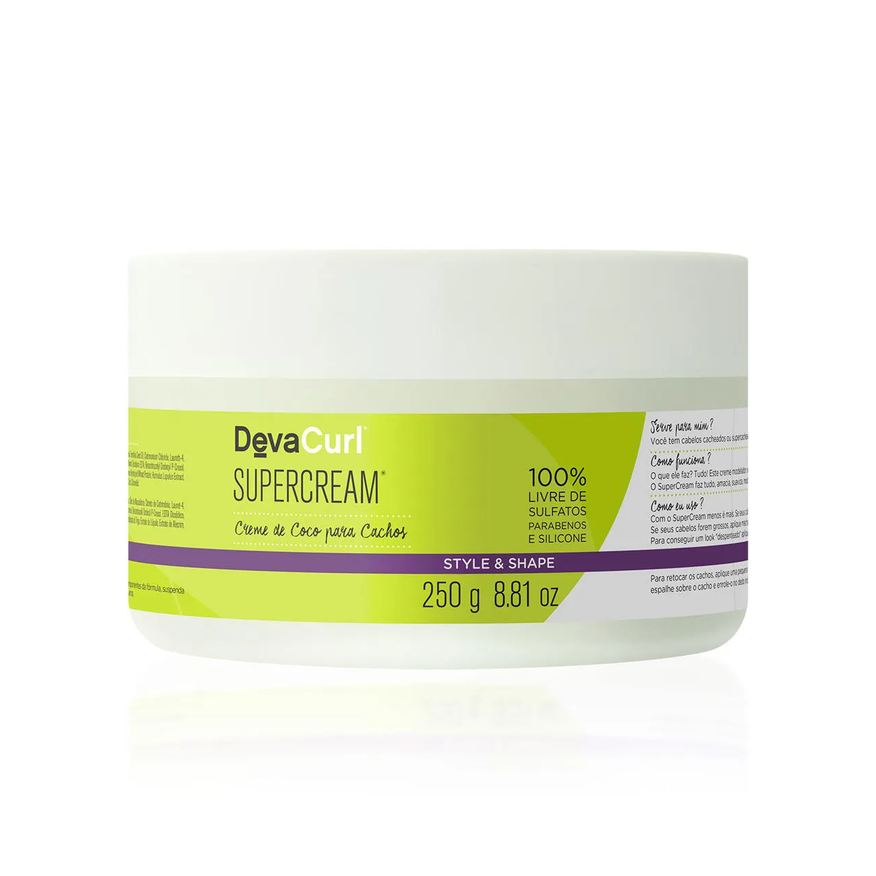 Deva Curl Creme de Coco Cabelo Cacheado Supercream 250g