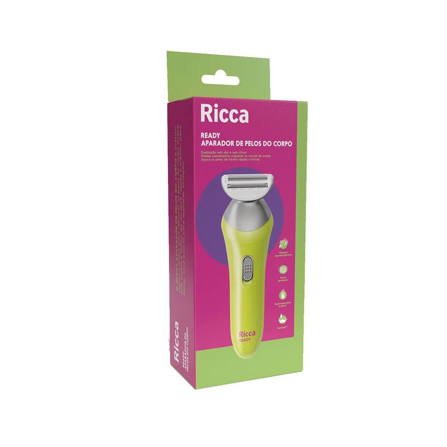 Ricca Aparador de Pelos do Corpo Ready 1 Unidade