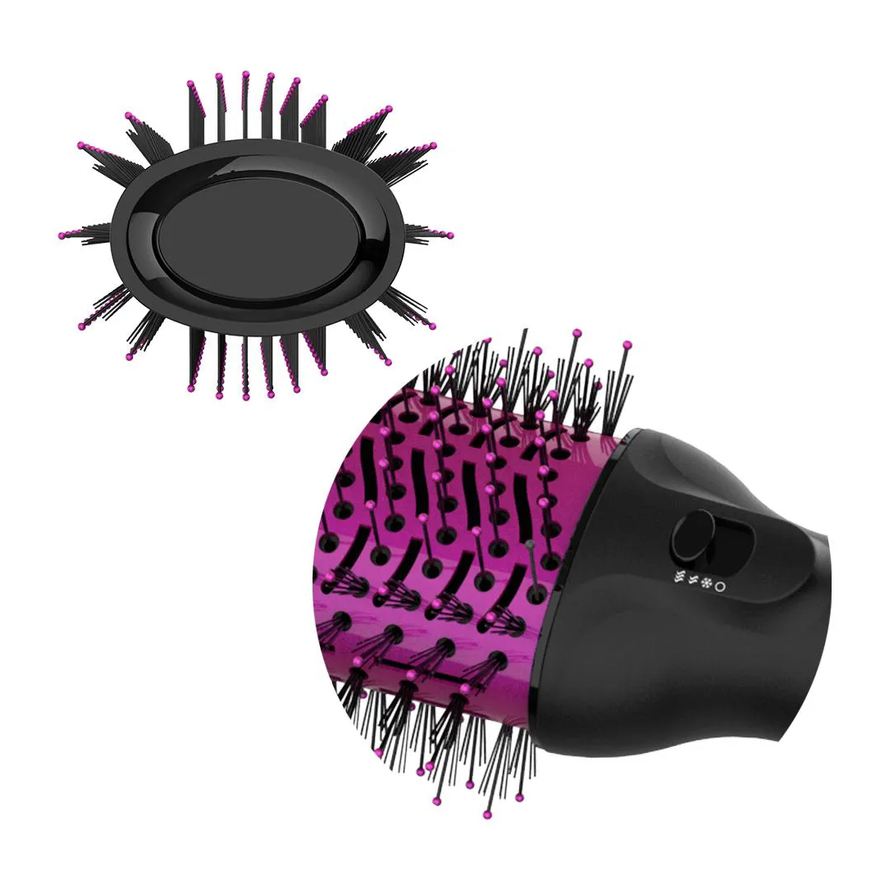 Easy Taiff Escova Oval Secadora 1200w Esmv12 Rosa - 127v
