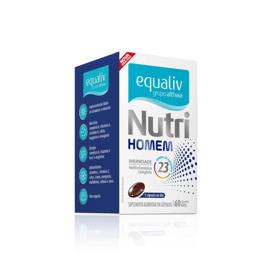 Equaliv Nutri Homem Multivitamínico Complexo B Vitaminas