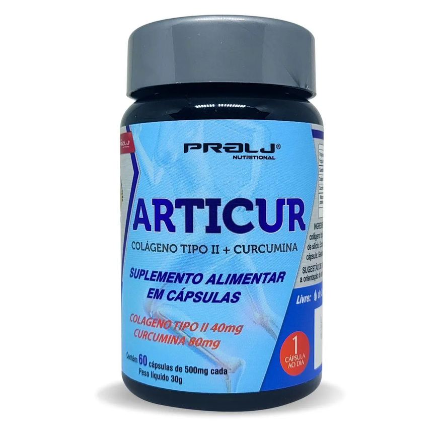 Prolj Articur Colágeno Tipo Ll Não Desnaturado + Curcumina 60 cápsulas Nutritional