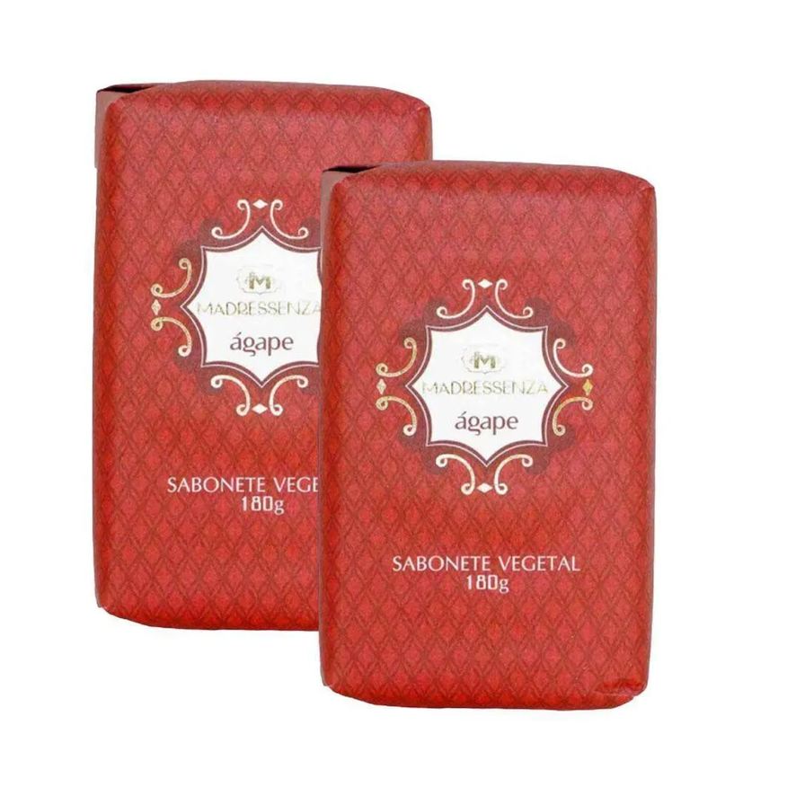 Madressenza Kit 2 Sabonetes em Barra Ágape 180g