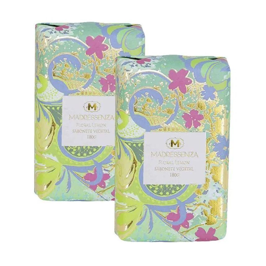Madressenza Kit 2 Sabonetes em Barra Floral Lemon 180g