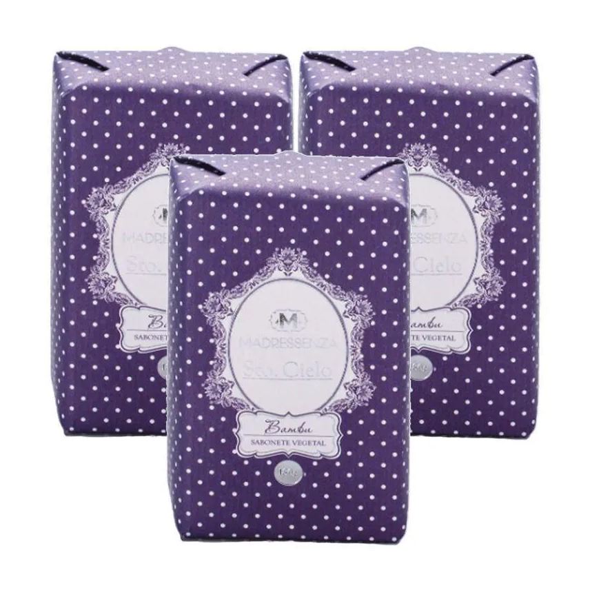 Madressenza Kit 3 Sabonetes em Barra Bambu 180g