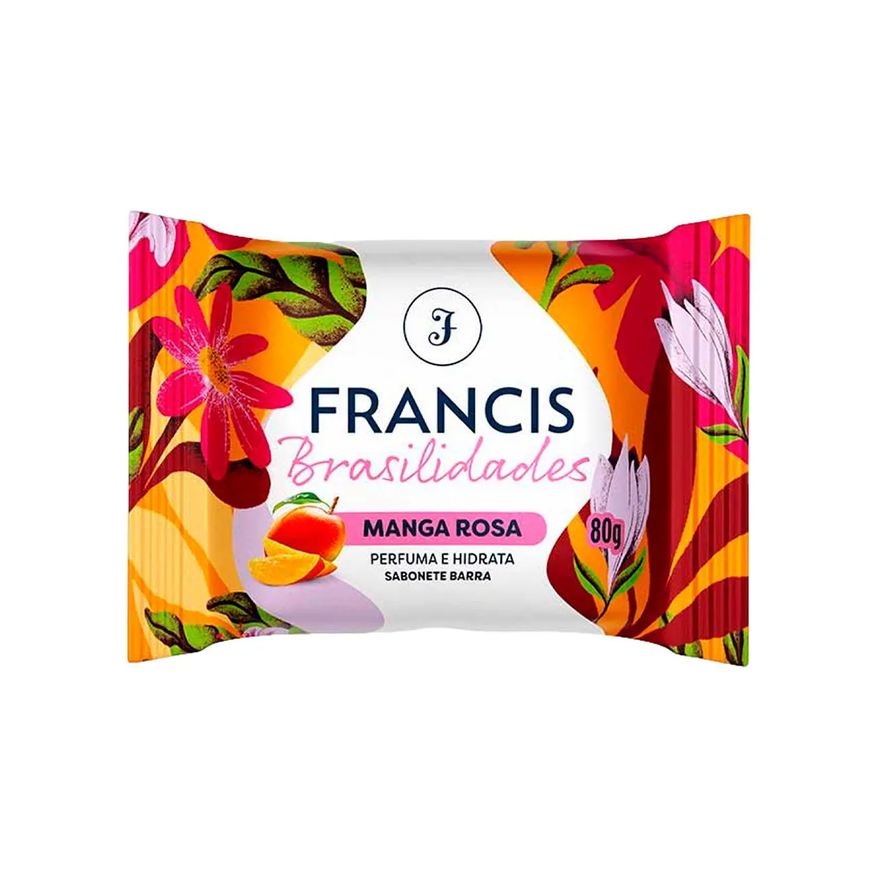 Francis Sabonete em Barra Brasilidades Manga Rosa 80g