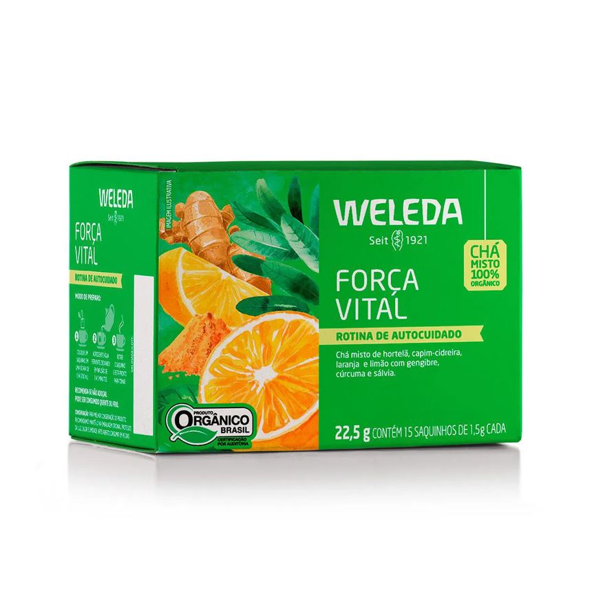 Weleda Chá Força Vital Orgânico 15 sachês de 1,5g cada