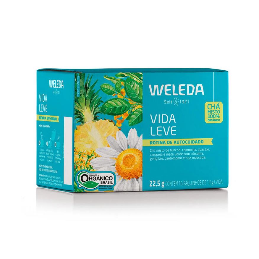 Weleda Chá Vida Leve Orgânico 15 sachês de 1,5g cada